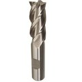 Qualtech Square End Mill, NonCenter Cutting Single End, Series DWCF, 118 Diameter Cutter, 412 Overall DWCF347